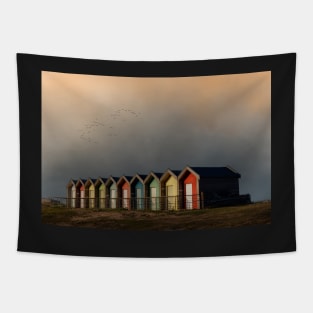 Blyth Beach Huts Northumberland Tapestry