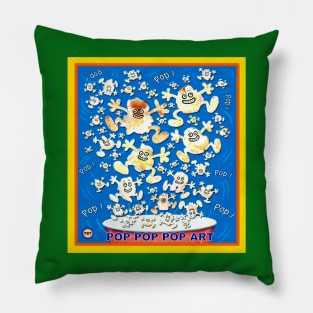 Pop Pop Pop Art Pillow