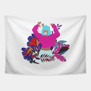 Tropical Girl Tapestry