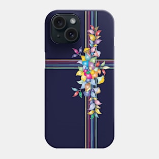 Colorful Blooms and Playful Ribbons Phone Case
