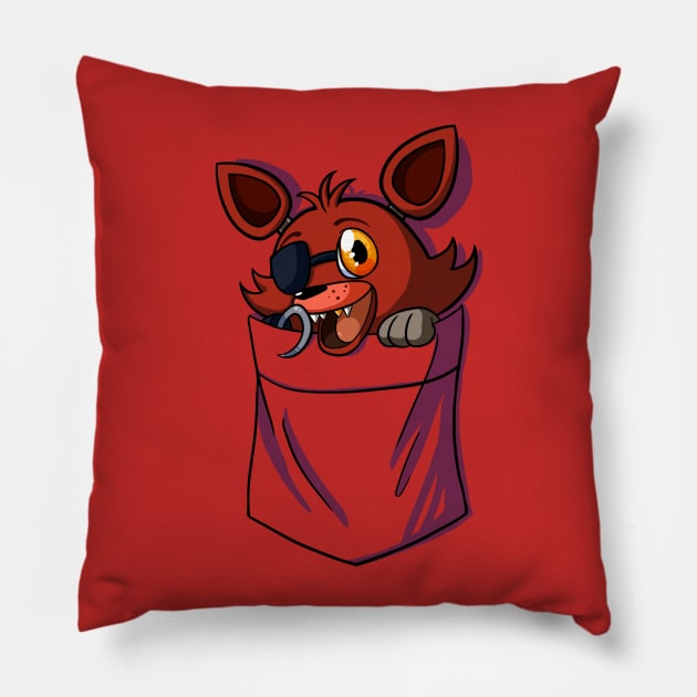 Foxy in my Pocket -ORIGINAL- Pillow by TerraTerraCotta