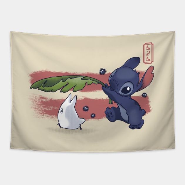 The Spirit of Ohana Tapestry by PrismicDesigns