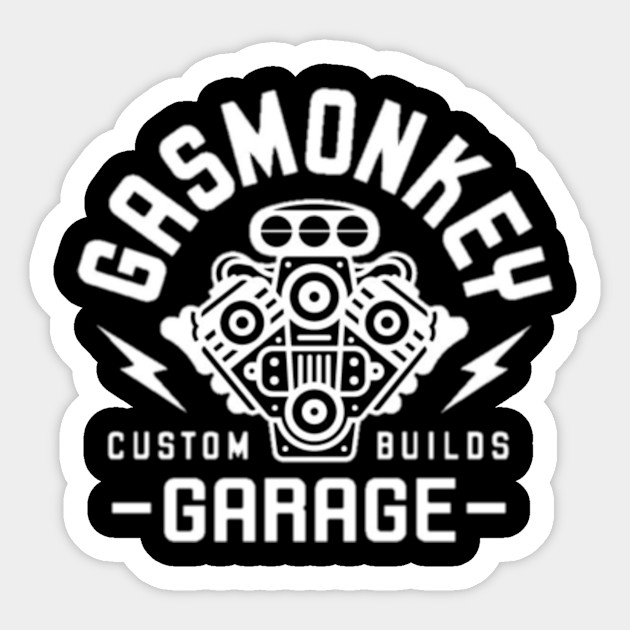 Gas Monkey Font Logo Gas Monkey Sticker Teepublic