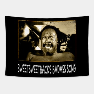 Badass Chic Transform Your Wardrobe with Sweetsweetback's Movie Tees Tapestry