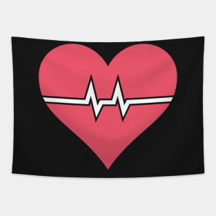 Cute Nurse Heart & Heartbeat Tapestry