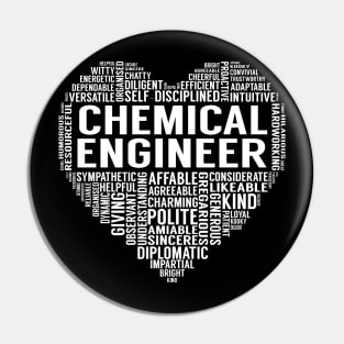 Chemical Engineer Heart Pin