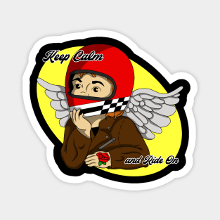 biker cherub Magnet