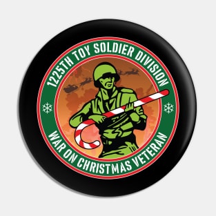 Army Men Toy Soldier War on Christmas - Funny Christmas Pin