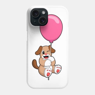 Dog with Balloon Phone Case