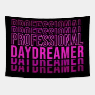 Professional Daydreamer | Pink Typography Tapestry