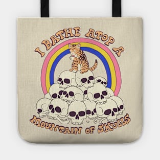 Bathe Atop A Mountain Of Skulls Tote