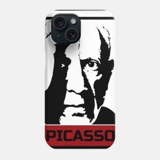 Pablo Picasso in Line Art Phone Case