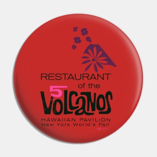 Restaurant of the 5 Volcanos Hawaii Pavilion New York Worlds Fair Pin