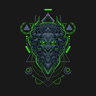 Bull head - Sacred Geometry T-Shirt