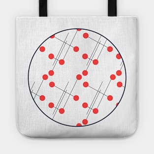 Red dotty Tote