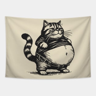 Cute Chubby Cat Tapestry