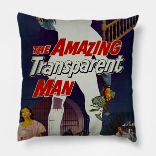 The Amazing Transparent Man (1960) Poster 3 Pillow