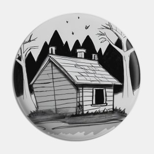 spooky house Pin