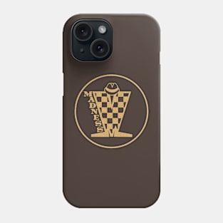 Madness Vintage Plastisol Texture Checkerboard Brown Phone Case