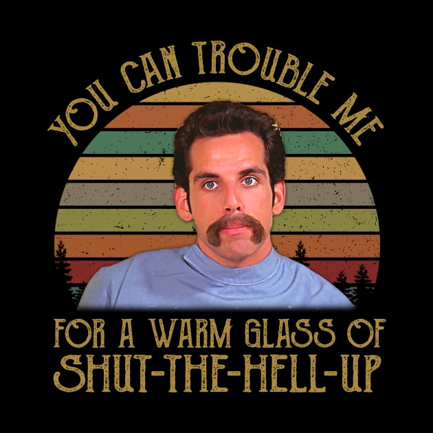 You Can Trouble Me For A Warm Glass Vintage Retro by ErikBowmanDesigns