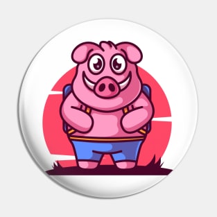 Happy pig Pin