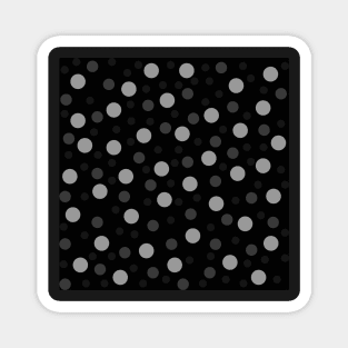 monochrome retro pop art polka dots Magnet