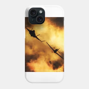 P-51 Mustang And F-35A USAF Heritage Flight Sunset Phone Case