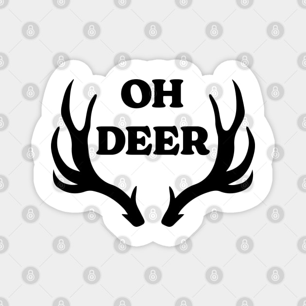 Oh Deer "Christmas Gift" Funny Magnet by Emma