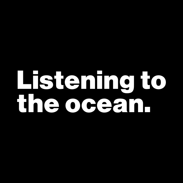 Listening To The Ocean by Lasso Print