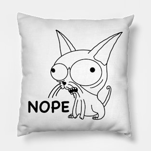 Sphynx nope cat Pillow