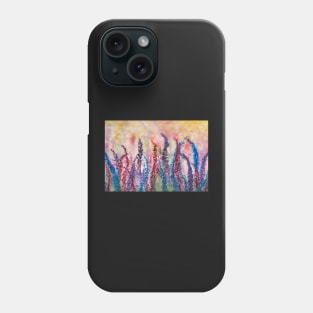 Abstract Watercolour painting - Lavender Fields Phone Case