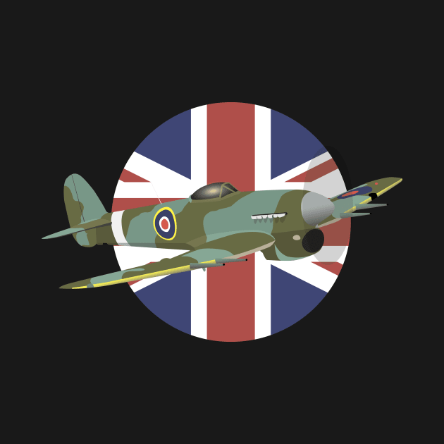 Hawker Typhoon British WW2 Airplane by NorseTech