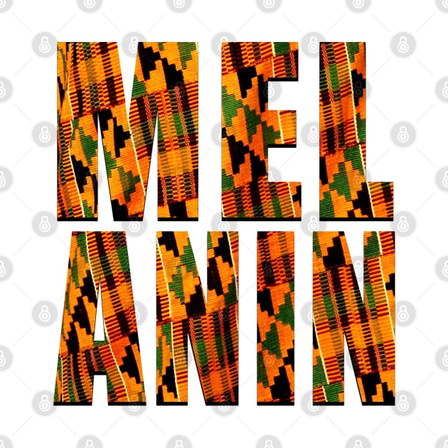 Melanin Kente Pattern Black Pride Gift by Merchweaver