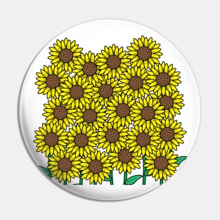 A bunch of sunflowers Pin