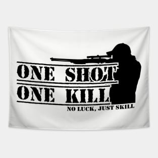 One Shoot One Kill Tapestry