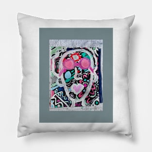 Rose Abstract Portrait Pillow