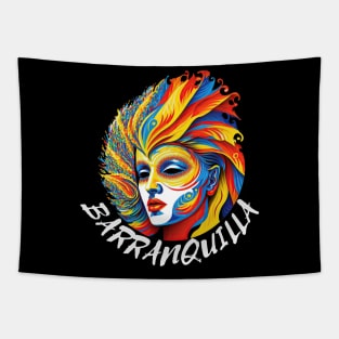 Barranquilla carnival mask Tapestry