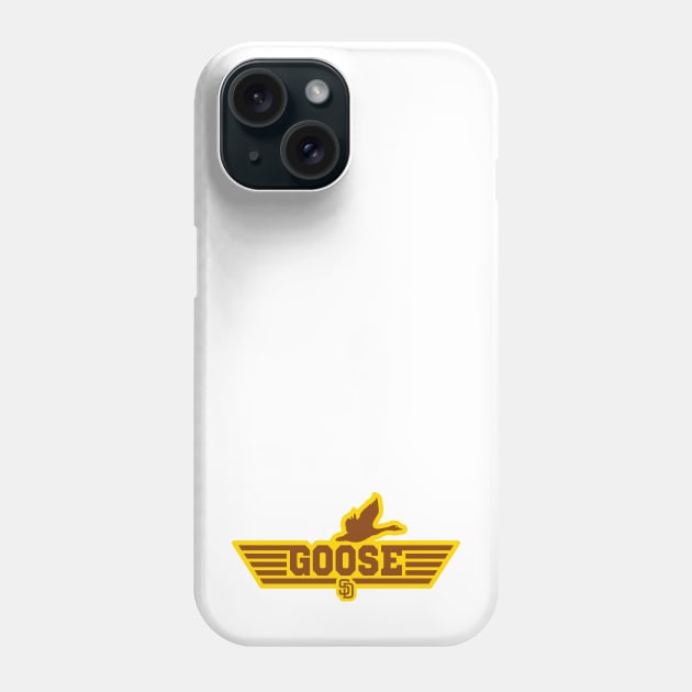 Padres Topgun Goose Brown Gold Phone Case by EnolaReven