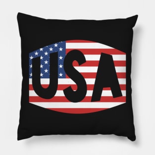 USA Patriotic America Red White Blue Flag Superhero Facemask Pillow