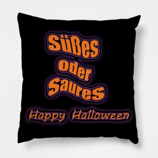 Süßes oder Saures (Trick or Treat in German) Pillow