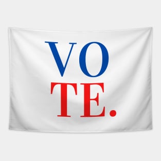 VOTE - V O T E in USA Flag Colors Tapestry