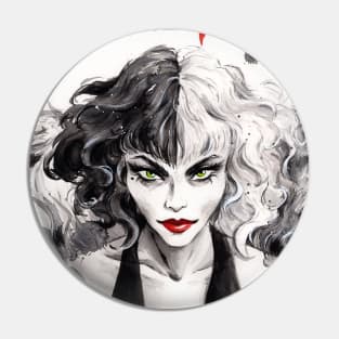 Cruella Fanart Pin