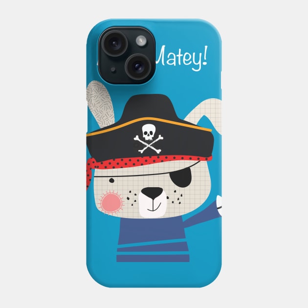 Puppy dog pirate Phone Case by tfinn