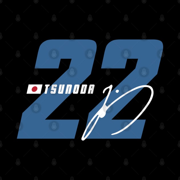 Yuki Tsunoda 22 Signature Number by petrolhead