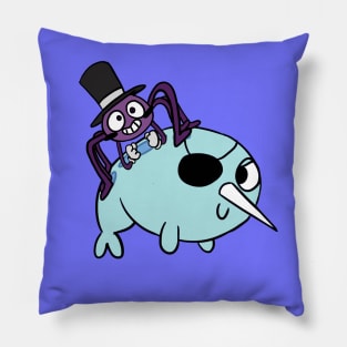 Star VS The Forces Of Evil! Spider in a top hat and narwhal Pillow