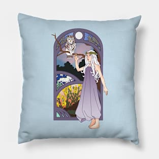 The Flower Maiden Pillow