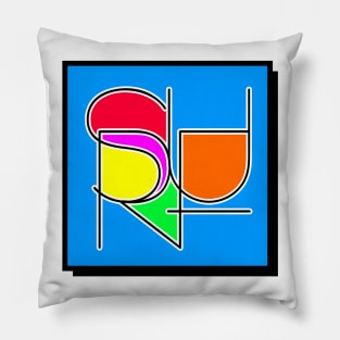 Surf Abstract Pillow