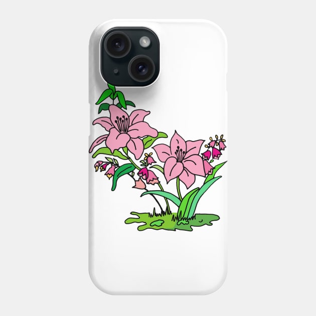 Pink Lily Phone Case by alexbookpages