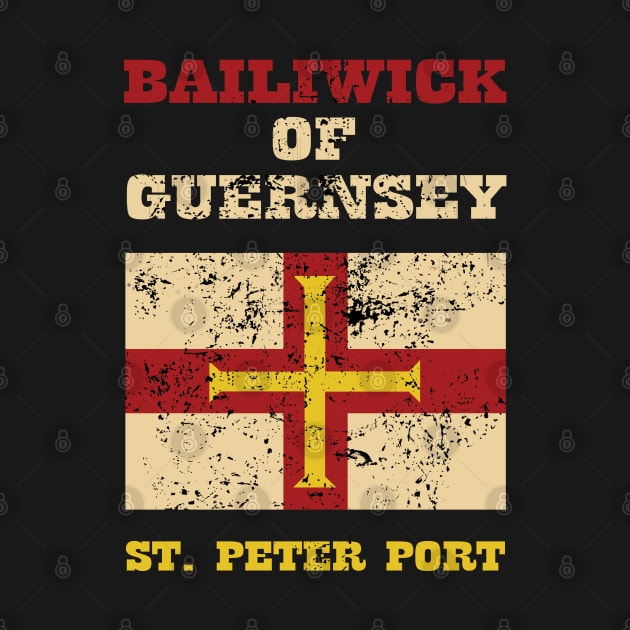 Flag of Bailiwick of Guernsey by KewaleeTee