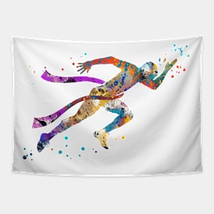 Running man Tapestry